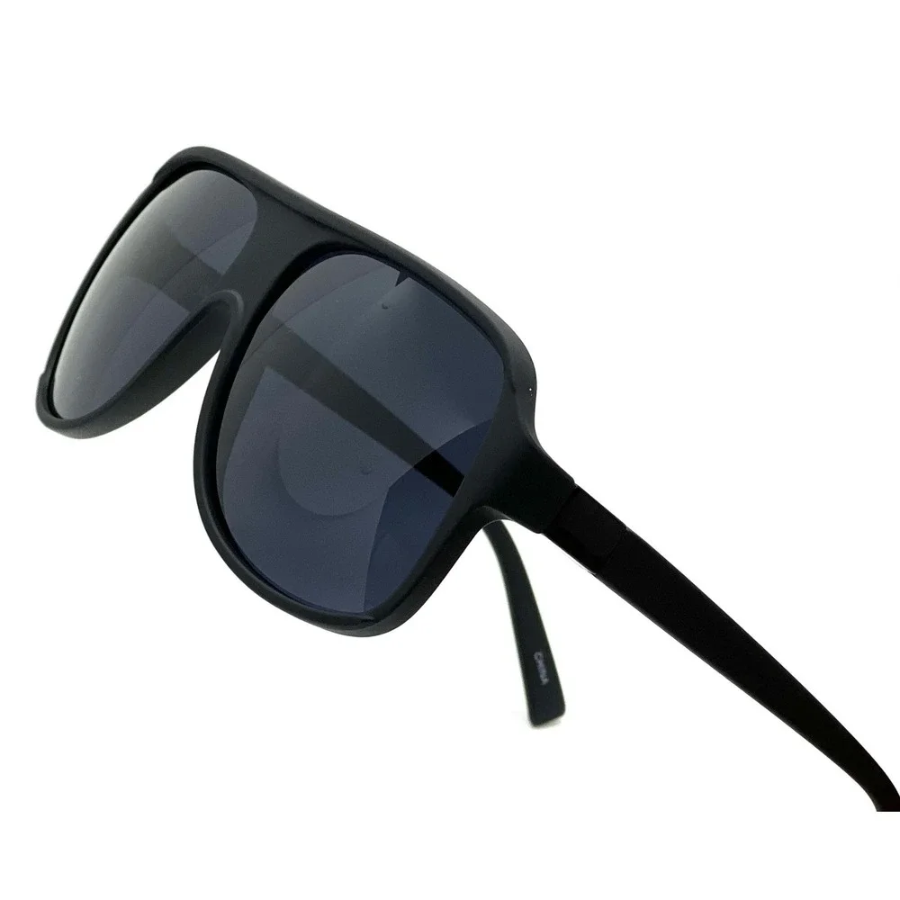 Oversized Sunglasses Flat Top Shield Visor Sunglasses Fashion Shades Soft Shades